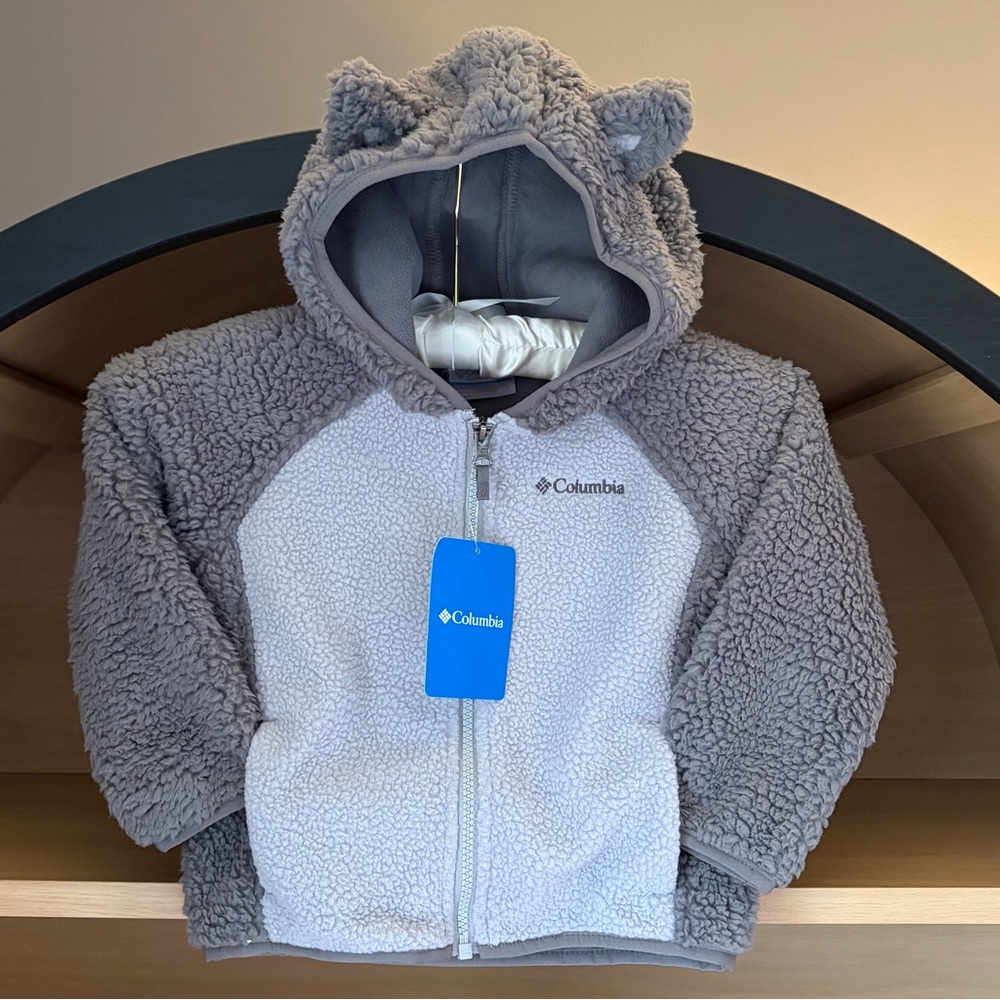 ✨$28✨NWT•Columbia•Toddler Foxy Baby Sherpa |City Grey |3T